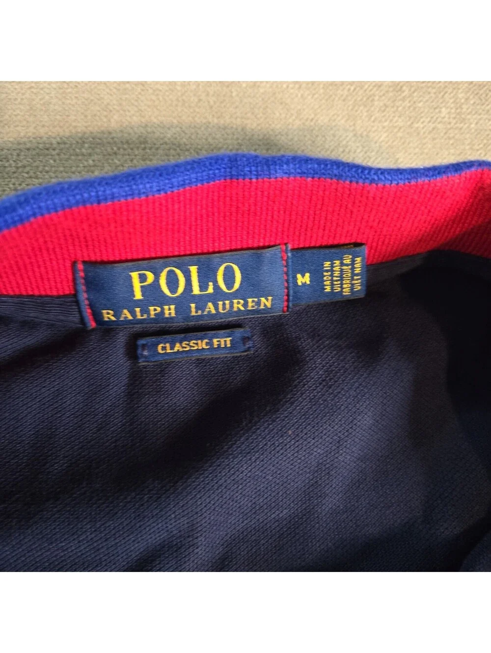 Polo Ralph Lauren Polo Shirt Adult Medium Blue Slim Big Pony Golf Rugby Mens